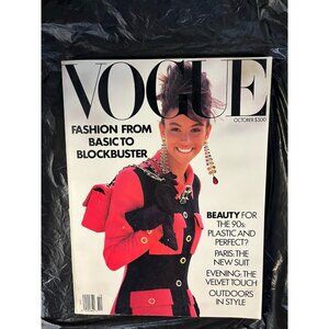 Vintage , Vogue Magazine October 1989 Kara Young,